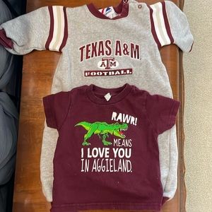 Texas A&M Texas Aggies TAMU lot of baby clothes
